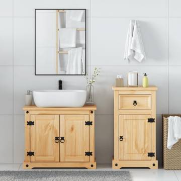 2 Piece Corona Bathroom Furniture Set | Solid Wood Pine