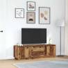 Stylish LED TV Cabinet - Old Wood 160.5x41x50 cm