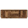 Stylish LED TV Cabinet - Old Wood 160.5x41x50 cm