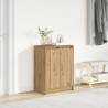  Shoe Cabinet Artisan Oak 57x34x76 cm Engineered Wood Colour artisan oak Quantity in Package 1 Number of 8 Number of shelves 