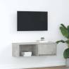  TV Cabinet Concrete Grey 80x31x25.5 cm Engineered Wood Colour concrete grey Quantity in Package 1 Width 80 cm 