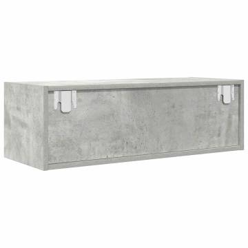 TV Cabinet Concrete Grey | Space-Saving Design | HipoMarket