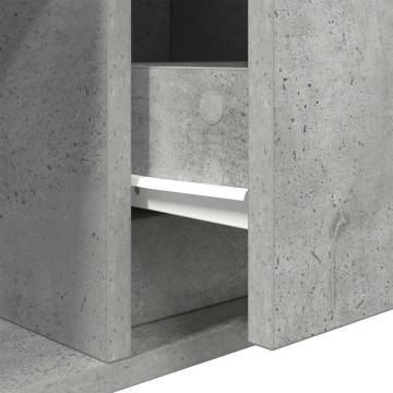 TV Cabinet Concrete Grey | Space-Saving Design | HipoMarket