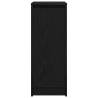 Shoe Cabinet Black Oak | 29.5x34x76 cm | Engineered Wood