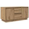 TV Cabinet with LED Lights - Artisan Oak, Stylish & Practical