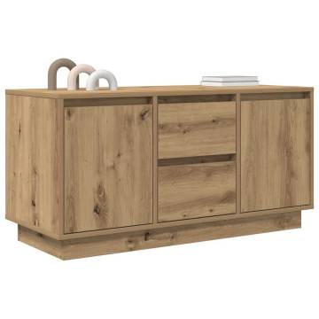 TV Cabinet with LED Lights - Artisan Oak, Stylish & Practical