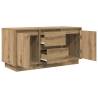 TV Cabinet with LED Lights - Artisan Oak, Stylish & Practical