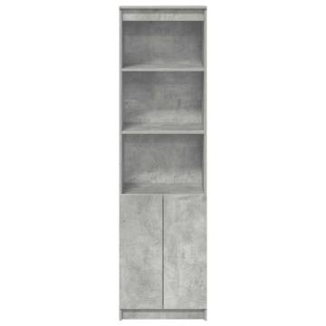 Highboard Concrete Grey 50x35x180 cm | Durable Storage Solution