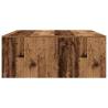 Coffee Table with Drawers - Old Wood 100x100 cm | HipoMarket