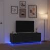  TV Cabinet with LED Lights Black Oak 160.5x41x50 cm Colour black oak Quantity in Package 1 Width 160.5 cm 