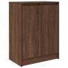 Shoe Cabinet Brown Oak - 57x34x76 cm Engineered Wood