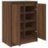 Shoe Cabinet Brown Oak - 57x34x76 cm Engineered Wood