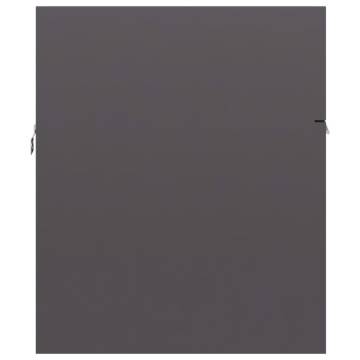 High Gloss Grey Sink Cabinet - 90x38.5x46 cm | HipoMarket