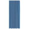 Royal Blue Voile Curtains with Loops - 140x245 cm (2 pcs)