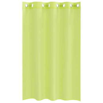 Voile Curtains with Grommets - Apple Green | 140x175 cm