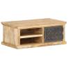 Stylish Coffee Table with Door - Solid Mango Wood