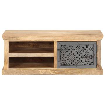 Stylish Coffee Table with Door - Solid Mango Wood