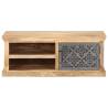 Stylish Coffee Table with Door - Solid Mango Wood