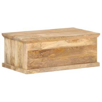 Stylish Coffee Table with Door - Solid Mango Wood