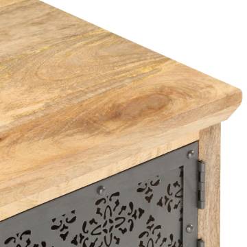 Stylish Coffee Table with Door - Solid Mango Wood