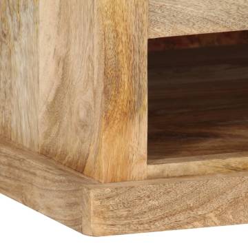 Stylish Coffee Table with Door - Solid Mango Wood