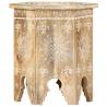  Hand-painted Side Table 38x33x42 cm Solid Mango Wood Colour brown Quantity in Package 1 