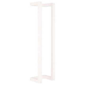 Stylish White Towel Rack - Solid Pine Wood | Hipomarket