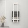 Stylish White Towel Rack - Solid Pine Wood | Hipomarket