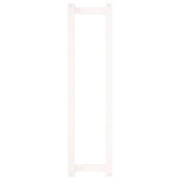 Stylish White Towel Rack - Solid Pine Wood | Hipomarket