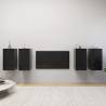  TV Cabinets 4 pcs High Gloss Black 30.5x30x60 cm Engineered Wood Colour high gloss black Quantity in Package 4 Height 60 cm 