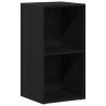 LP Storage Box Black Oak - Stylish & Durable 71x34x36 cm