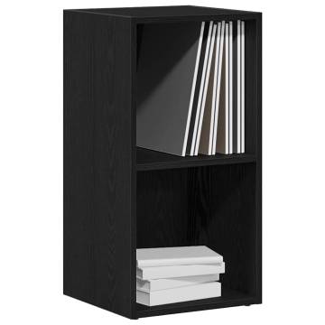 LP Storage Box Black Oak - Stylish & Durable 71x34x36 cm