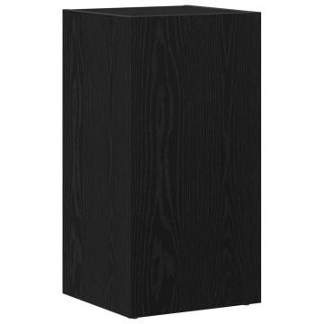 LP Storage Box Black Oak - Stylish & Durable 71x34x36 cm