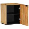 Bathroom Hanging Cabinet Brown - Solid Mango Wood 38x33.5x48cm