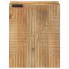 Bathroom Hanging Cabinet Brown - Solid Mango Wood 38x33.5x48cm