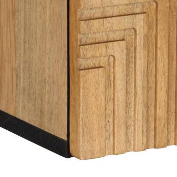 Bathroom Hanging Cabinet Brown - Solid Mango Wood 38x33.5x48cm