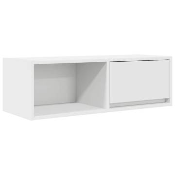 Stylish TV Cabinet White 80x31x25.5 cm - Durable & Space-Saving