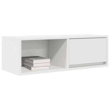 Stylish TV Cabinet White 80x31x25.5 cm - Durable & Space-Saving