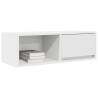 Stylish TV Cabinet White 80x31x25.5 cm - Durable & Space-Saving