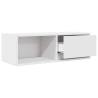 Stylish TV Cabinet White 80x31x25.5 cm - Durable & Space-Saving