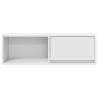 Stylish TV Cabinet White 80x31x25.5 cm - Durable & Space-Saving