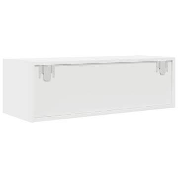 Stylish TV Cabinet White 80x31x25.5 cm - Durable & Space-Saving