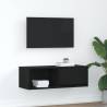  TV Cabinet Black Oak 80x31x25.5 cm Engineered Wood Colour black oak Quantity in Package 1 Width 80 cm 