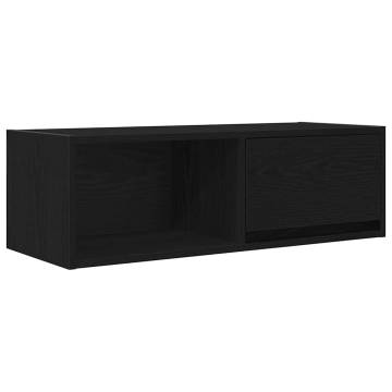 TV Cabinet Black Oak - Stylish & Functional Storage Solution