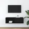 TV Cabinet Black Oak - Stylish & Functional Storage Solution