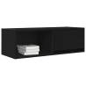 TV Cabinet Black Oak - Stylish & Functional Storage Solution