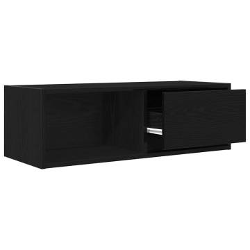 TV Cabinet Black Oak - Stylish & Functional Storage Solution