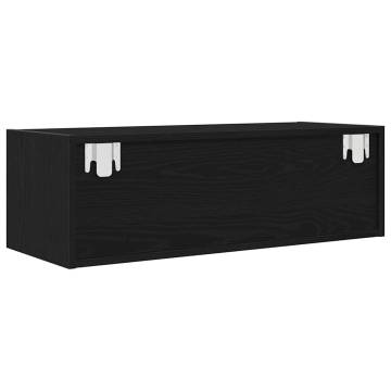 TV Cabinet Black Oak - Stylish & Functional Storage Solution