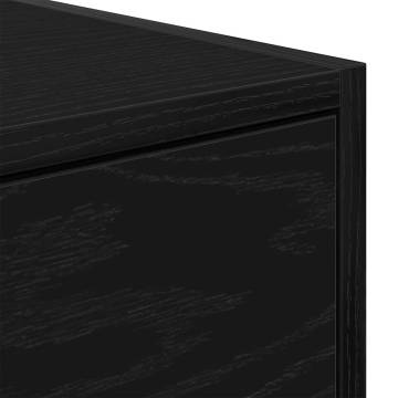 TV Cabinet Black Oak - Stylish & Functional Storage Solution