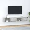 TV Cabinets 2 pcs Concrete Grey - Stylish Storage Solution